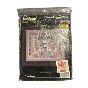 Vintage Janlynn Noahs Sampler Counted Cross Stitch Kit Sealed Embroidery Craft A